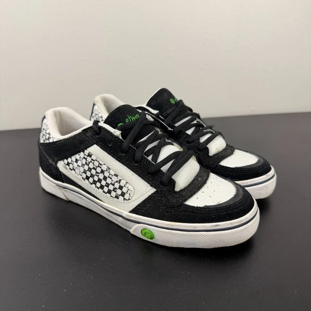 Etnies Nixx Shoes Women's 6.5W Black White Skateboard Casual Lace-Up Sneakers
